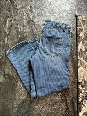 Universal Thread High Rise Straight Crop Pinstripe Jeans